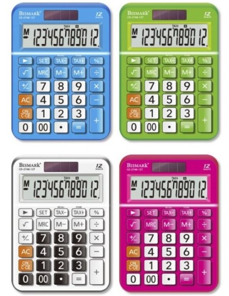 BLISTER CALCULADORA SOBREMESA GRANDE 12 DIGITOS COLSURTIDO