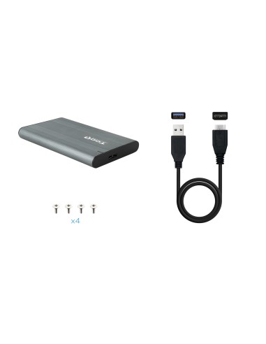 Caja Externa para Discos de 2,5 HDD/SSD, Gris