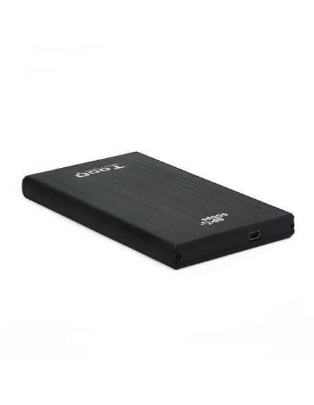 TQE-2522B caja para disco duro externo Caja de disco duro (HDD) Negro 2.5"