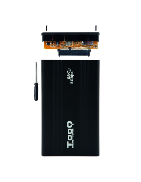 TQE-2524B caja para disco duro externo Caja de disco duro (HDD) Negro 2.5"