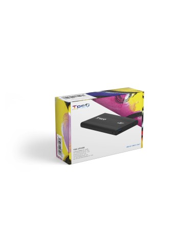 TQE-2524B caja para disco duro externo Caja de disco duro (HDD) Negro 2.5"