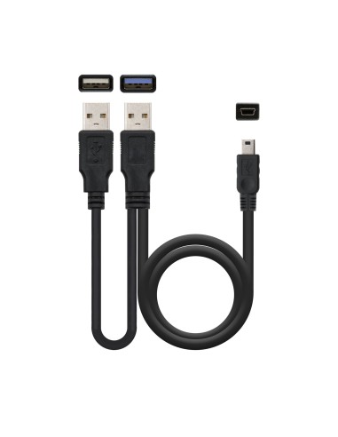 CAJA HDD 2,5" SATA A USB 2.0/USB 3.0 NEGRA