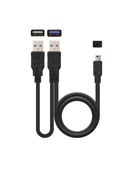 CAJA HDD 2,5" SATA A USB 2.0/USB 3.0 NEGRA