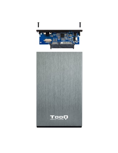 TQE-2527G caja para disco duro externo 2.5" Caja de disco duro (HDD) Negro, Gris