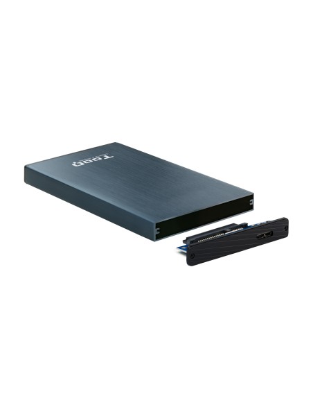 TQE-2527PB caja para disco duro externo Caja de disco duro (HDD) Negro, Marina 2.5"