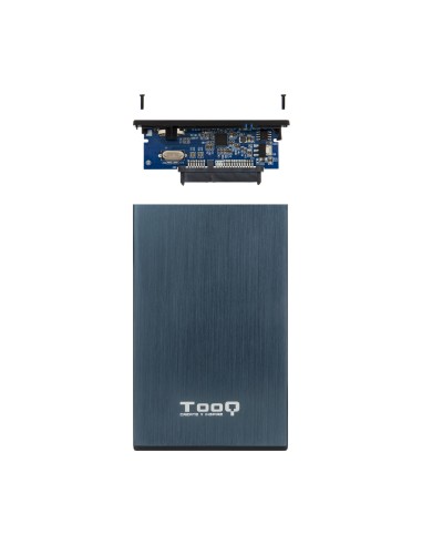 TQE-2527PB caja para disco duro externo Caja de disco duro (HDD) Negro, Marina 2.5"