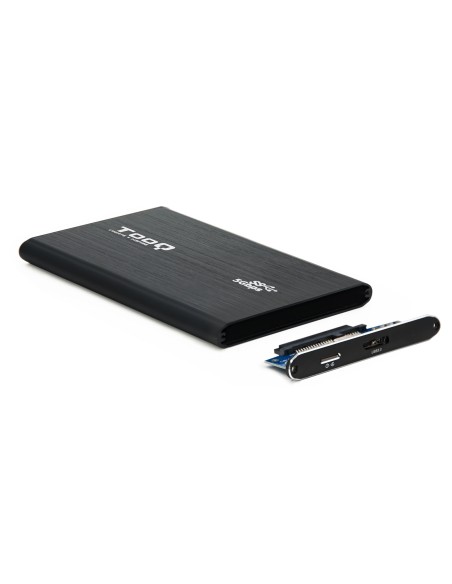TQE-2529B caja para disco duro externo 2.5" Carcasa de disco duro/SSD Negro