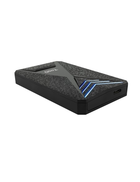 TQE-2550BL caja para disco duro externo Carcasa de disco duro/SSD Negro 2.5"