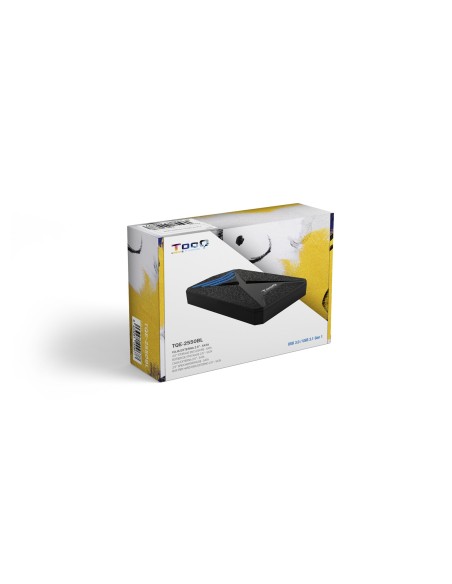 TQE-2550BL caja para disco duro externo Carcasa de disco duro/SSD Negro 2.5"