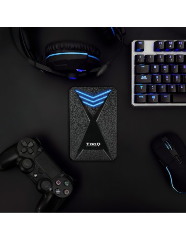 TQE-2550BL caja para disco duro externo Carcasa de disco duro/SSD Negro 2.5"