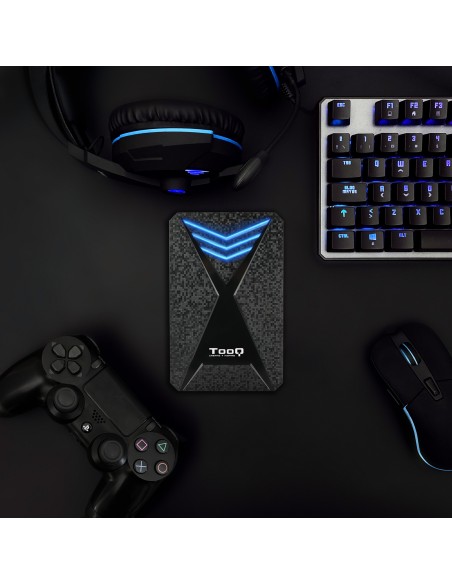 TQE-2550BL caja para disco duro externo Carcasa de disco duro/SSD Negro 2.5"