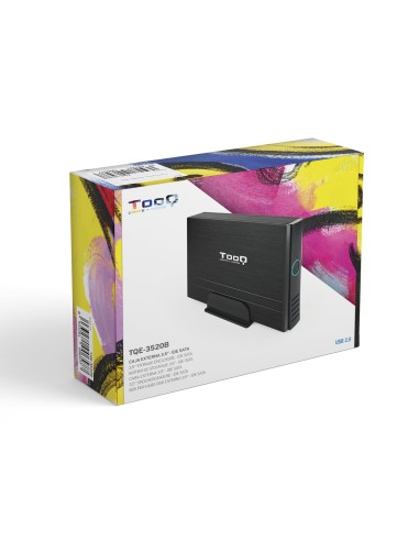 CAJA HDD 3,5" IDE/SATA A USB 2.0 NEGRA