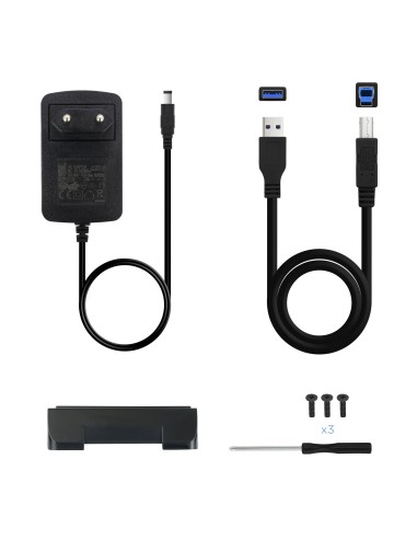 CAJA HDD 3,5" SATA A USB 2.0/3.0 NEGRA