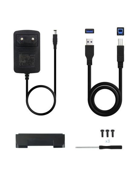 CAJA HDD 3,5" SATA A USB 2.0/3.0 NEGRA