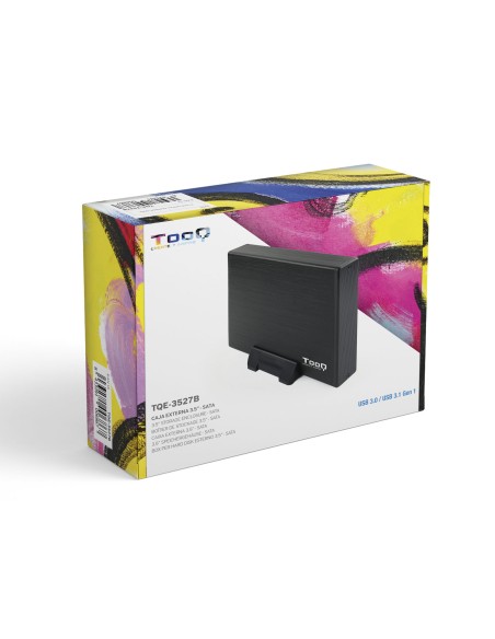 CAJA HDD 3,5" SATA A USB 2.0/3.0 NEGRA