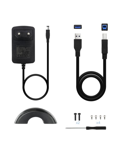 CAJA HDD 3,5" SATA A USB 2.0/3.0 NEGRA