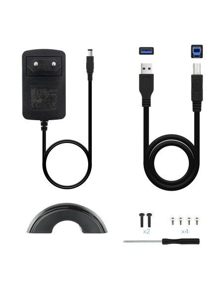 CAJA HDD 3,5" SATA A USB 2.0/3.0 NEGRA