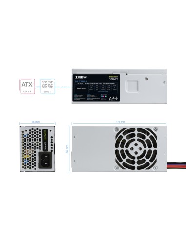 Ecopower II TFX OEM unidad de fuente de alimentación 500 W 20+4 pin ATX Plata