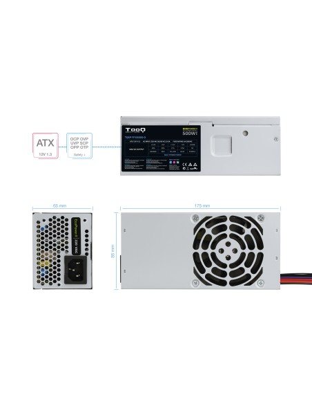 Ecopower II TFX OEM unidad de fuente de alimentación 500 W 20+4 pin ATX Plata
