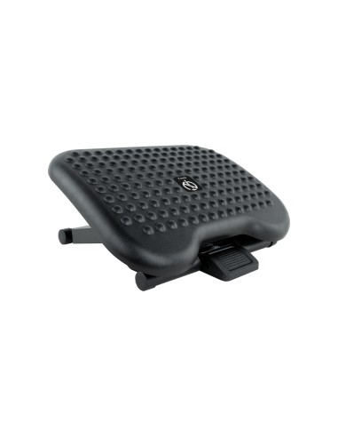 Reposapiés Ajustable en Altura e Inclinación, Negro