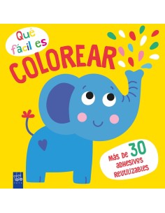 Que facil es colorear Elefante