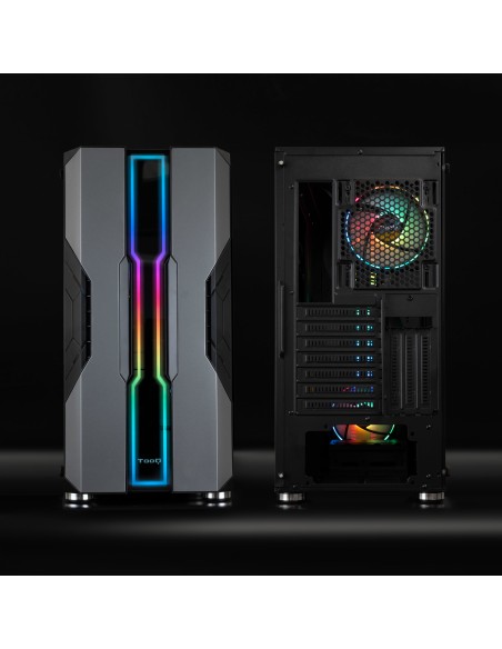 Caja Semitorre Gaming TQGCC103-B NIGHTCITY Negra