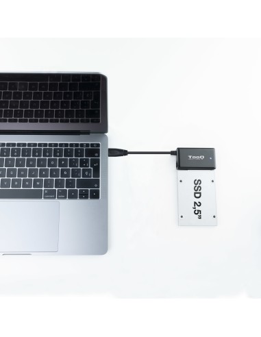 TQHDA-01A base de conexión para disco duro USB 3.2 Gen 1 (3.1 Gen 1) Type-A Negro
