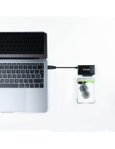 TQHDA-01A base de conexión para disco duro USB 3.2 Gen 1 (3.1 Gen 1) Type-A Negro