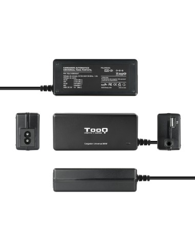 TQLC-65BS02AT adaptador e inversor de corriente Interior 65 W Negro