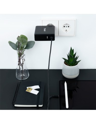 TQLC-USBC90PD adaptador e inversor de corriente Auto 90 W Negro