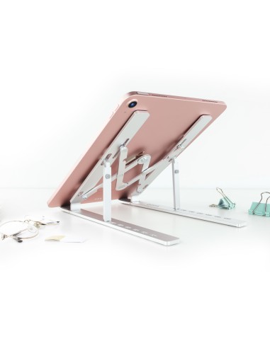 TQLRS0033-AL soporte para ordenador portátil Soporte para ordenador portátil y tableta Plata 38,1 cm (15")