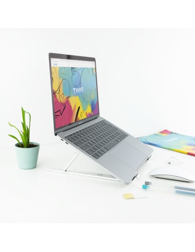 TQLRS0033-AL soporte para ordenador portátil Soporte para ordenador portátil y tableta Plata 38,1 cm (15")