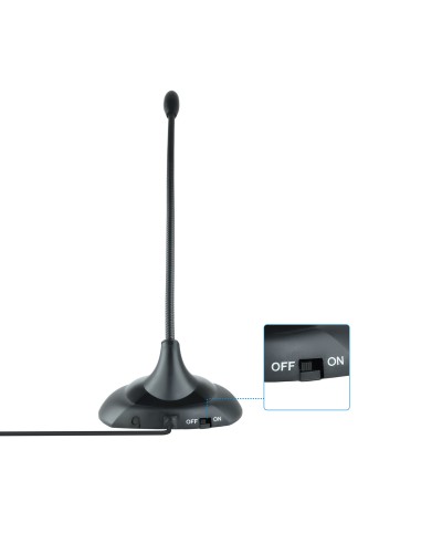 TQMM-213 micrófono Negro Micrófono para ordenador portátil