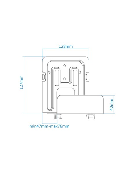 TQMPM4776 soporte de CPU Soporte de CPU para instalación en pared Negro