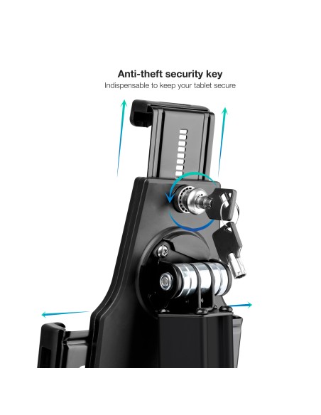 TQTDS0811 soporte de seguridad para tabletas 26,7 cm (10.5") Negro
