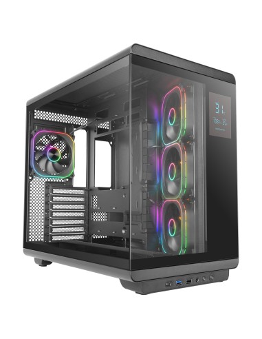 MCREVPRO carcasa de ordenador Midi Tower Negro