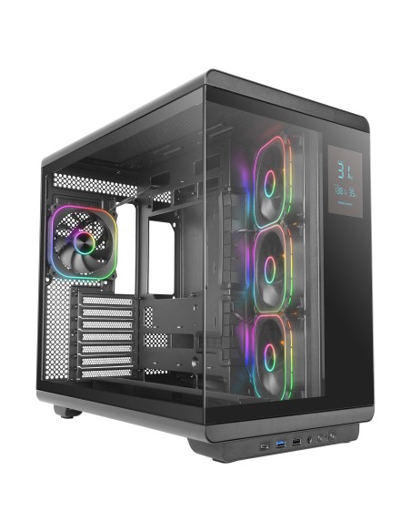 MCREVPRO carcasa de ordenador Midi Tower Negro