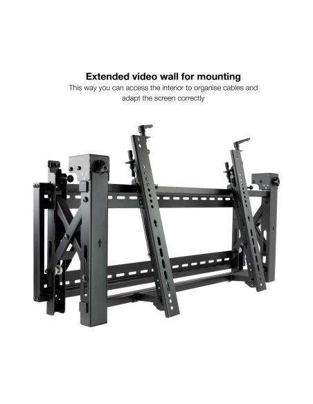 Soporte Video Wall de Pared para Pantalla 45- 70, Negro