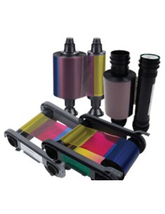 YMCKO cinta para impresora 300 páginas Negro, Cian, Gris, Magenta, Amarillo
