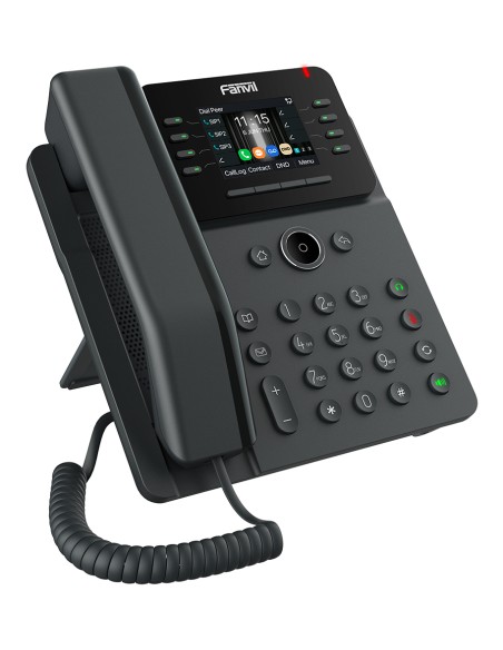 V62W teléfono IP Negro 12 líneas LCD