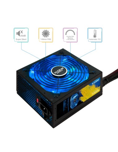 TQXGEII-700SAP unidad de fuente de alimentación 700 W 20+4 pin ATX ATX Negro