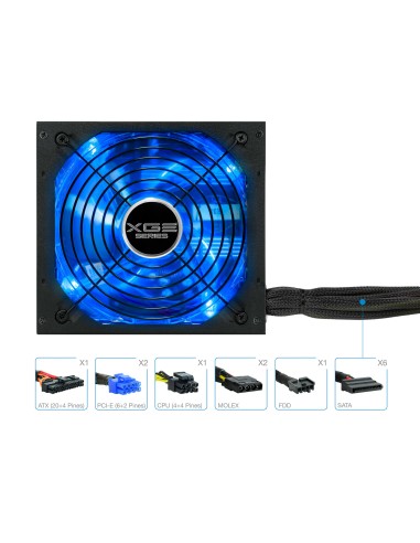 TQXGEII-700SAP unidad de fuente de alimentación 700 W 20+4 pin ATX ATX Negro