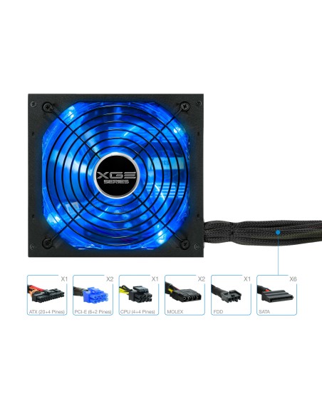 TQXGEII-700SAP unidad de fuente de alimentación 700 W 20+4 pin ATX ATX Negro