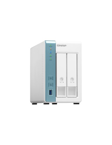 TS-233 servidor de almacenamiento NAS Mini Tower Ethernet Blanco Cortex-A55