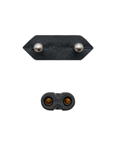 10.22.0402 cable de transmisión Negro 1,5 m CEE7/16 C7 acoplador