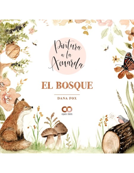 Pintura a la acuarela El bosque