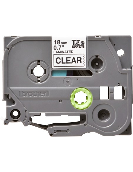 TZE-141 cinta para impresora de etiquetas Negro sobre transparente