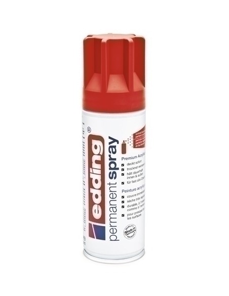 PINTURA ACRIL.EDDING 200 ml ROJO TRAFICO