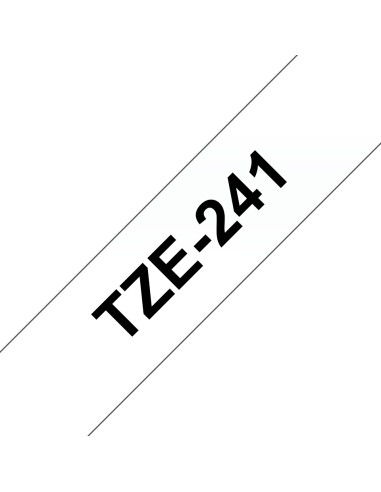 TZE-241 cinta para impresora de etiquetas Negro sobre blanco