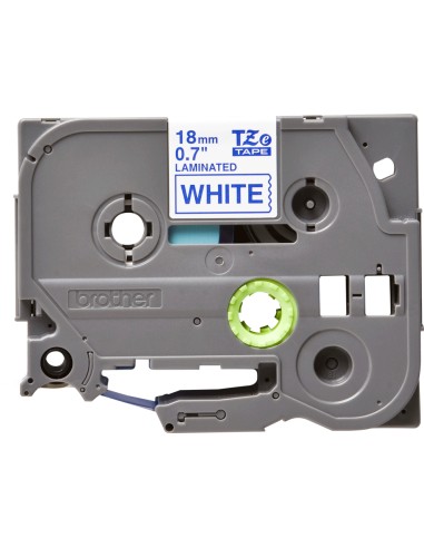 TZE-243 cinta para impresora de etiquetas Azul sobre blanco